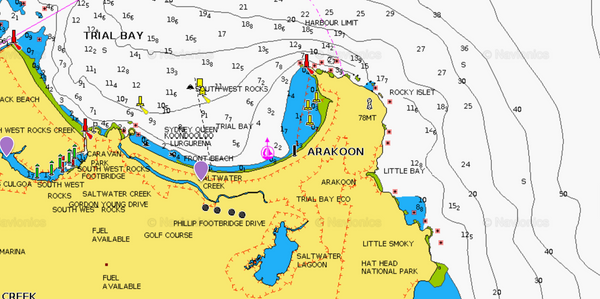 GPS MARKS - South West Rocks SWR