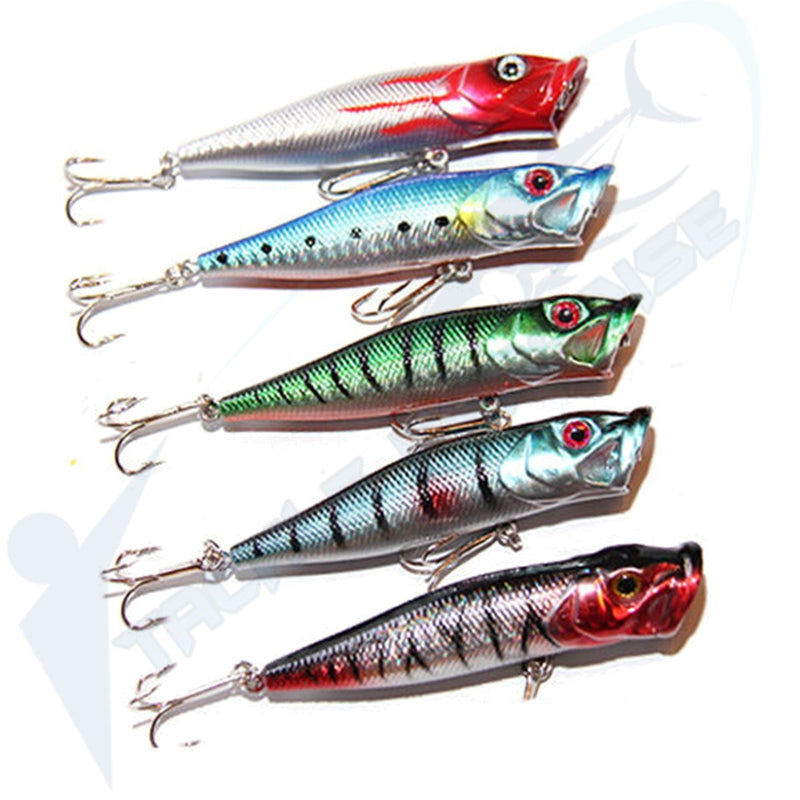 95mm Bass Poppers Popper Topwater Surface Lures